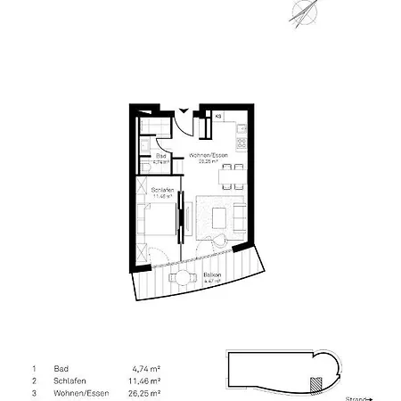 White Pearl 2.02 Апартаменты Тиммендорфер-Штранд